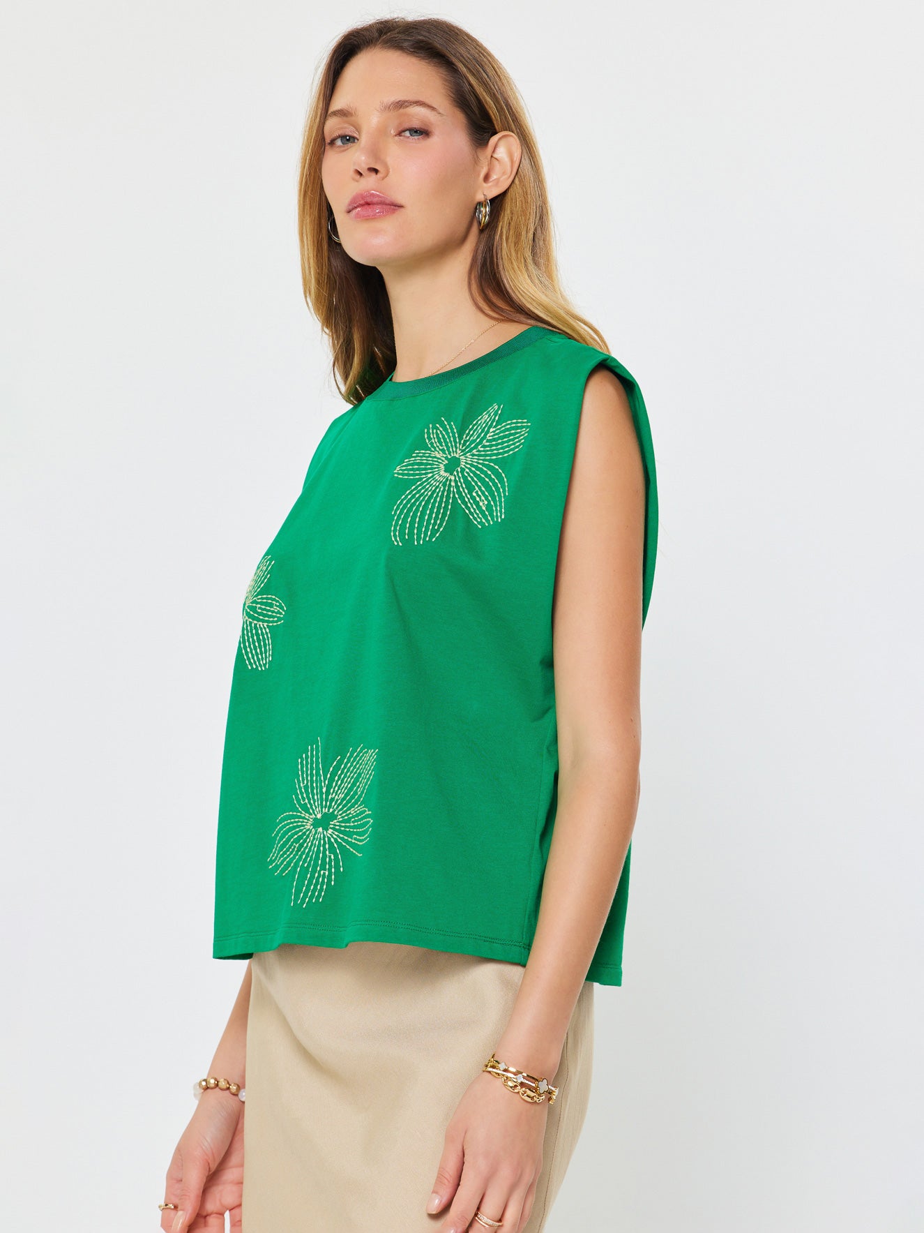 GREEN FLOWER TOP