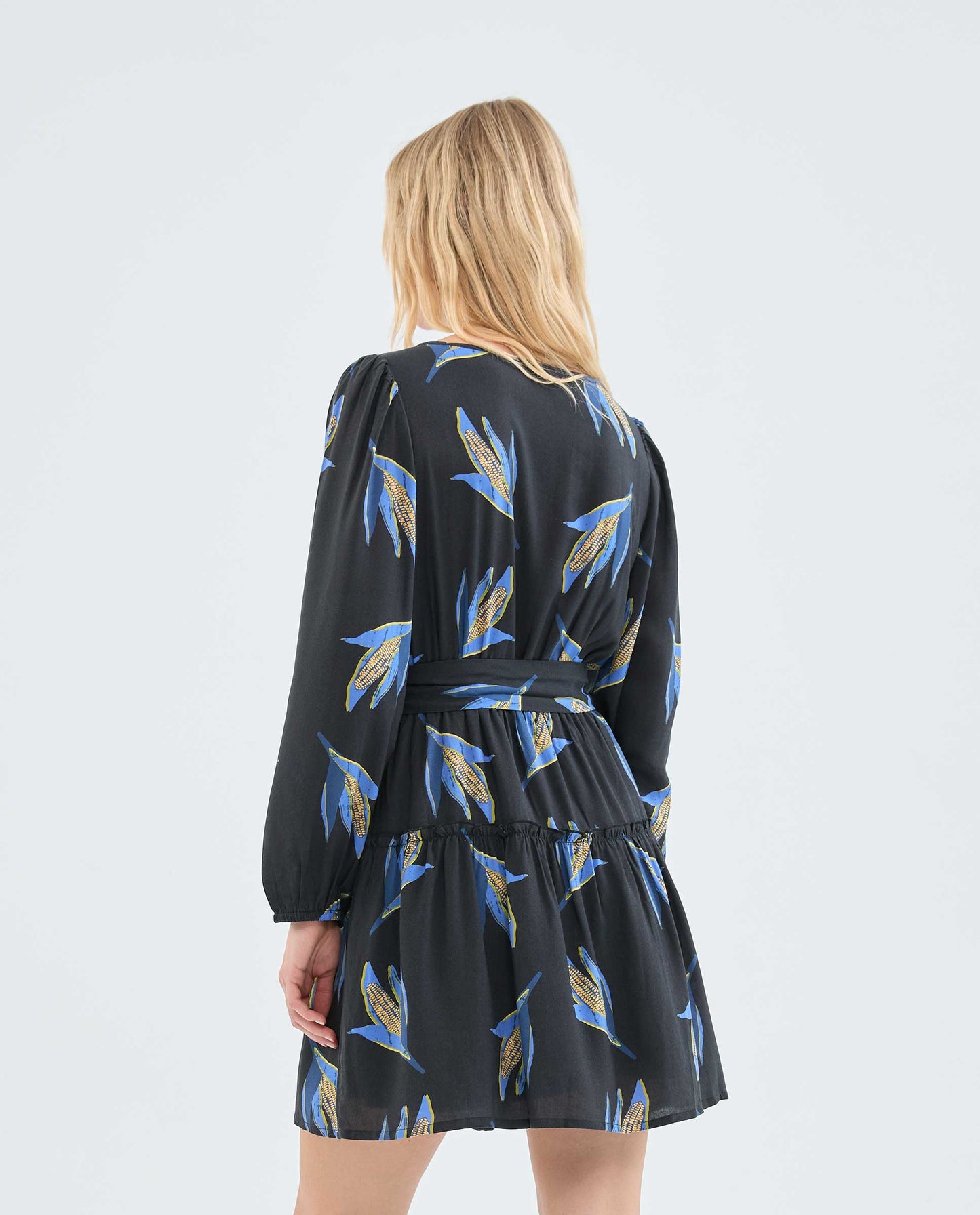 BLACK CORN MINI DRESS