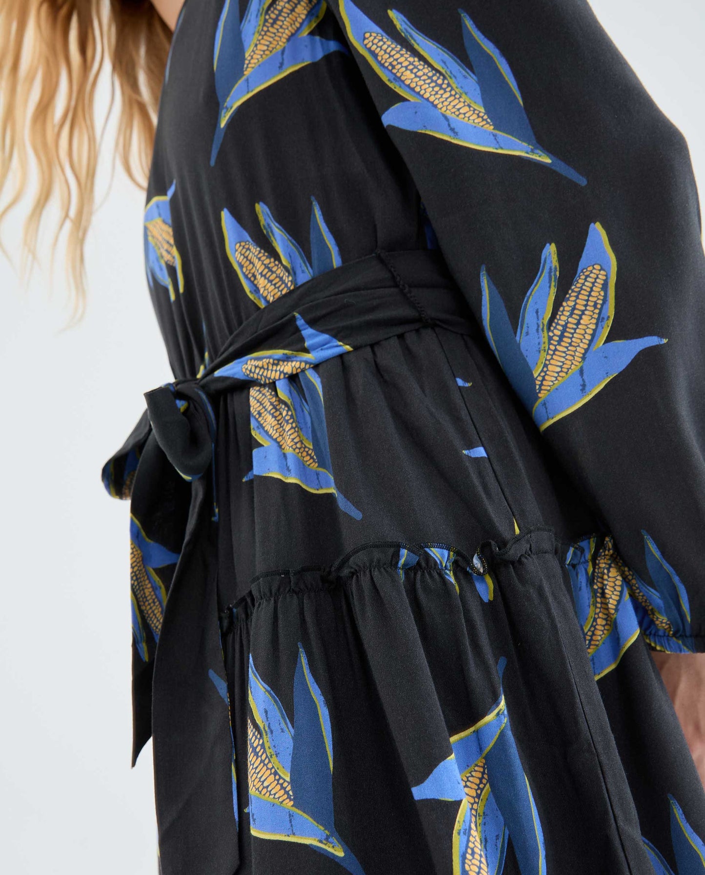 BLACK CORN MINI DRESS