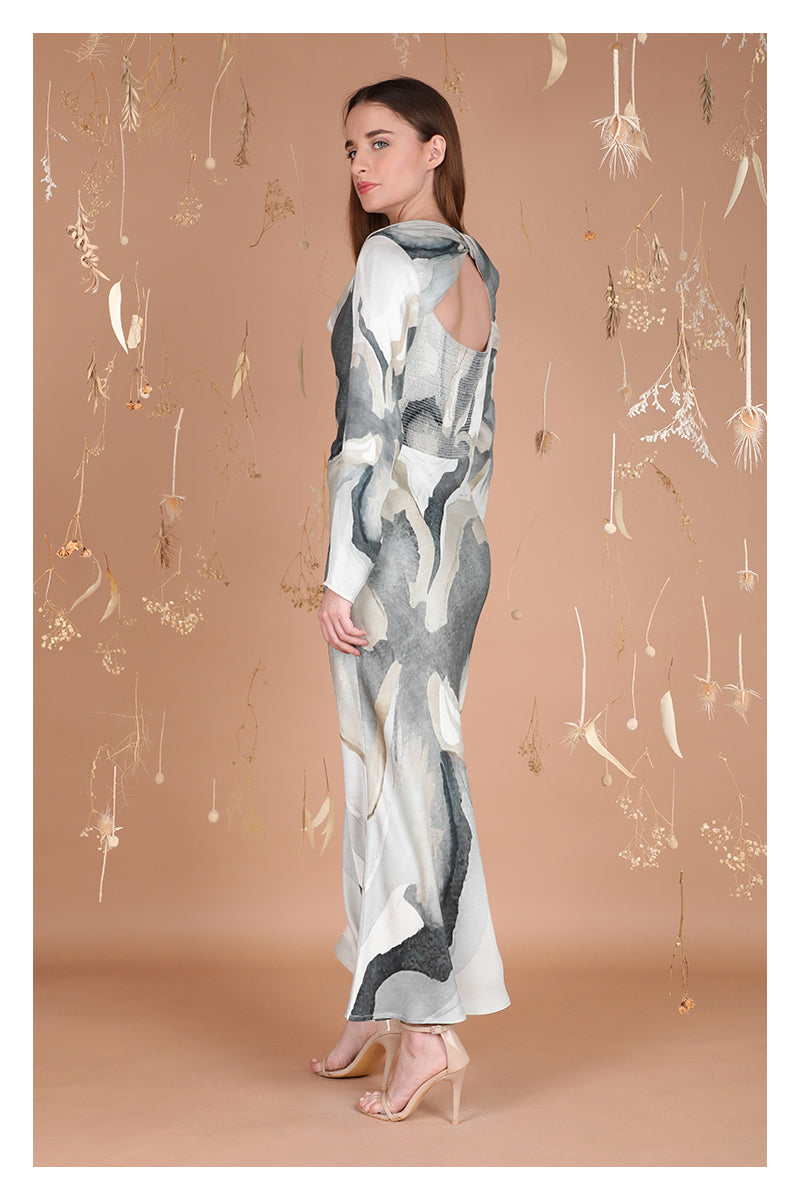 GRAY YAAIMA MAXI DRESS