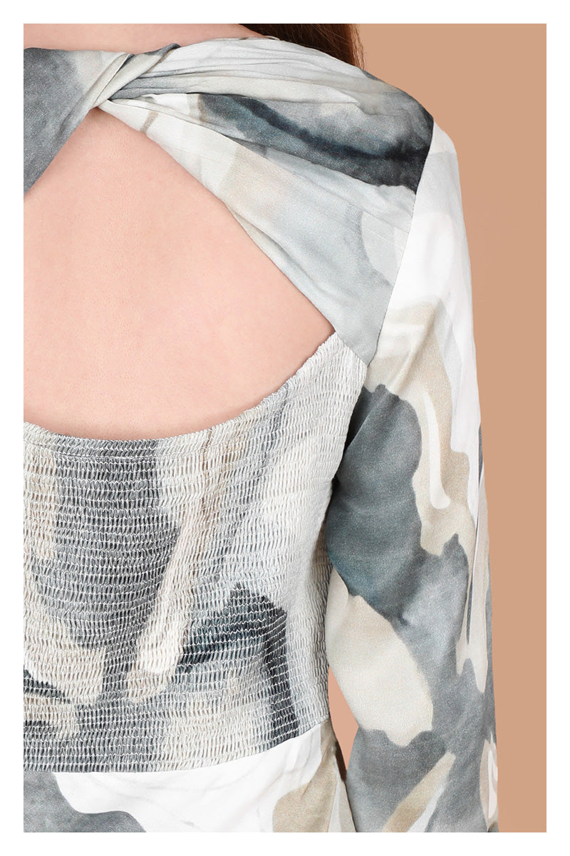 GRAY YAAIMA MAXI DRESS