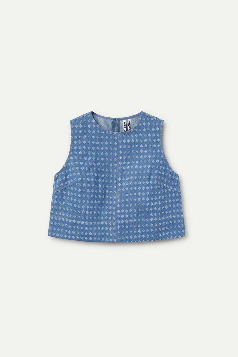 DENIM DOT VEST
