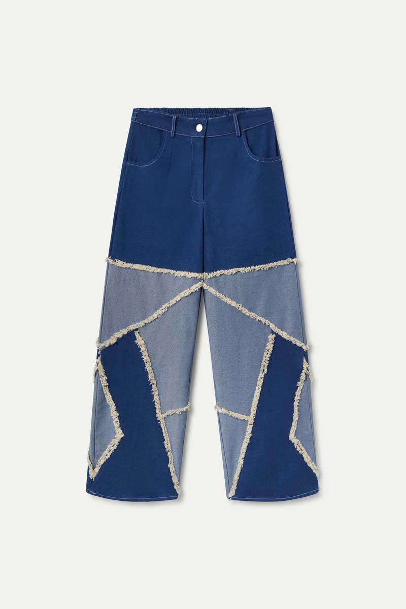 BLUE DENIM DESIGN PANT