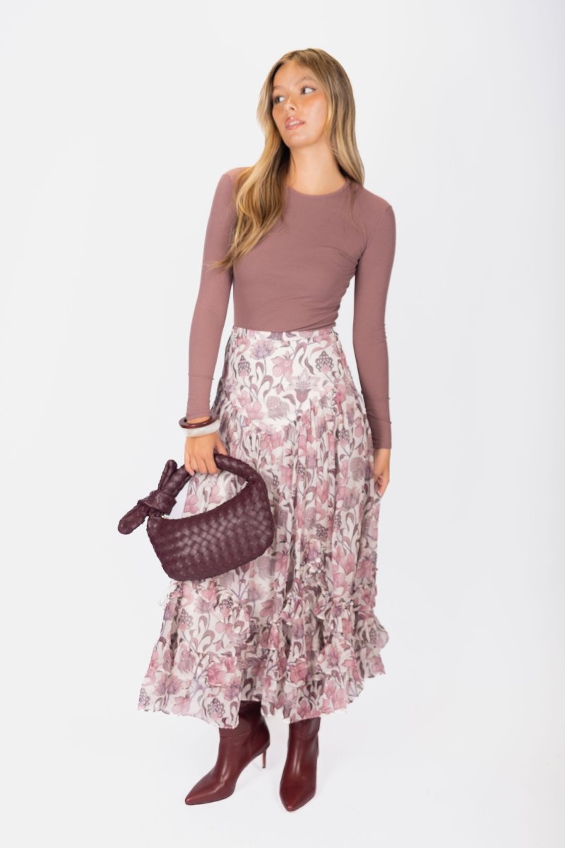 RENNE TEE PLUM