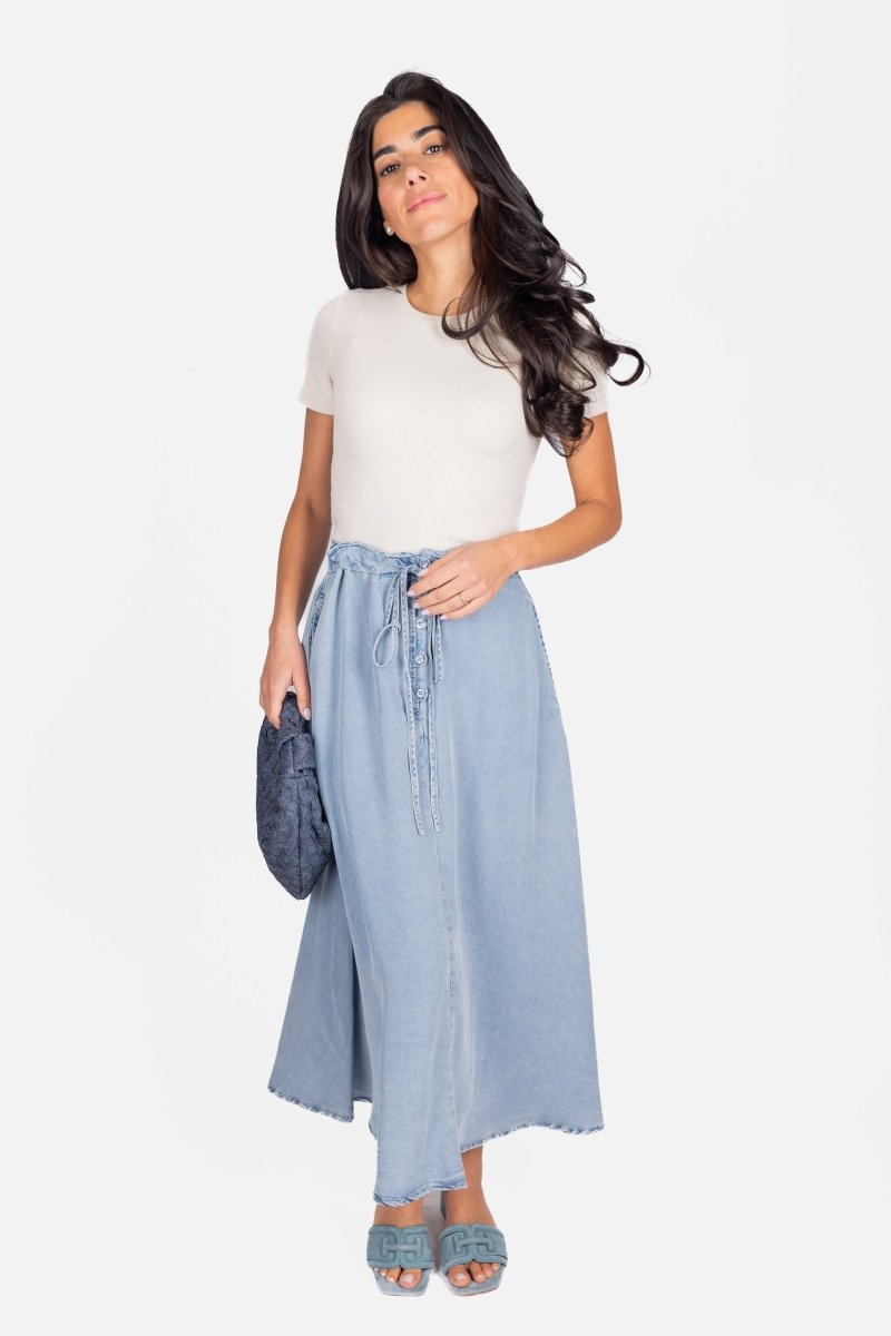 CHAMBRAY ARIYA SKIRT