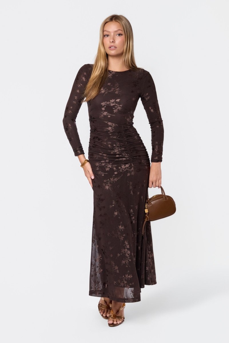 BROWN JULIANA DRESS