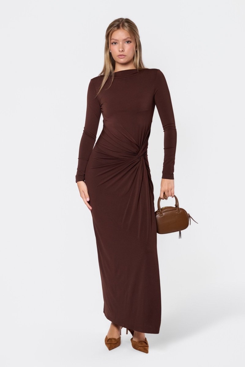 DARK BROWN AMARI DRESS