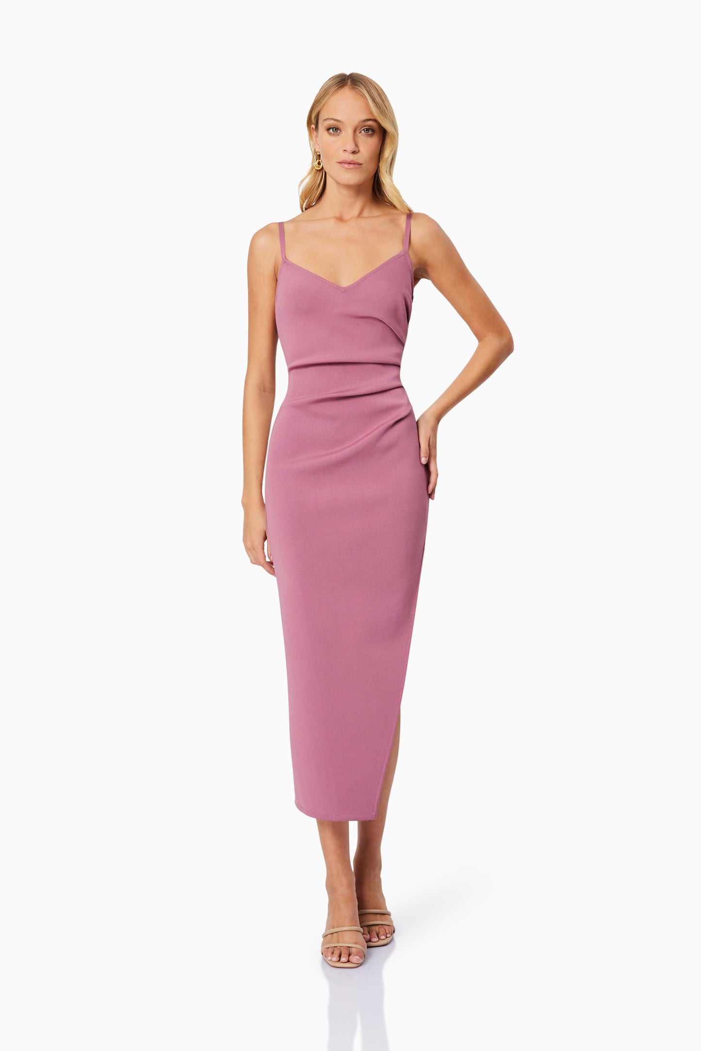 DUSTY ROSE VERA MAXI DRESS