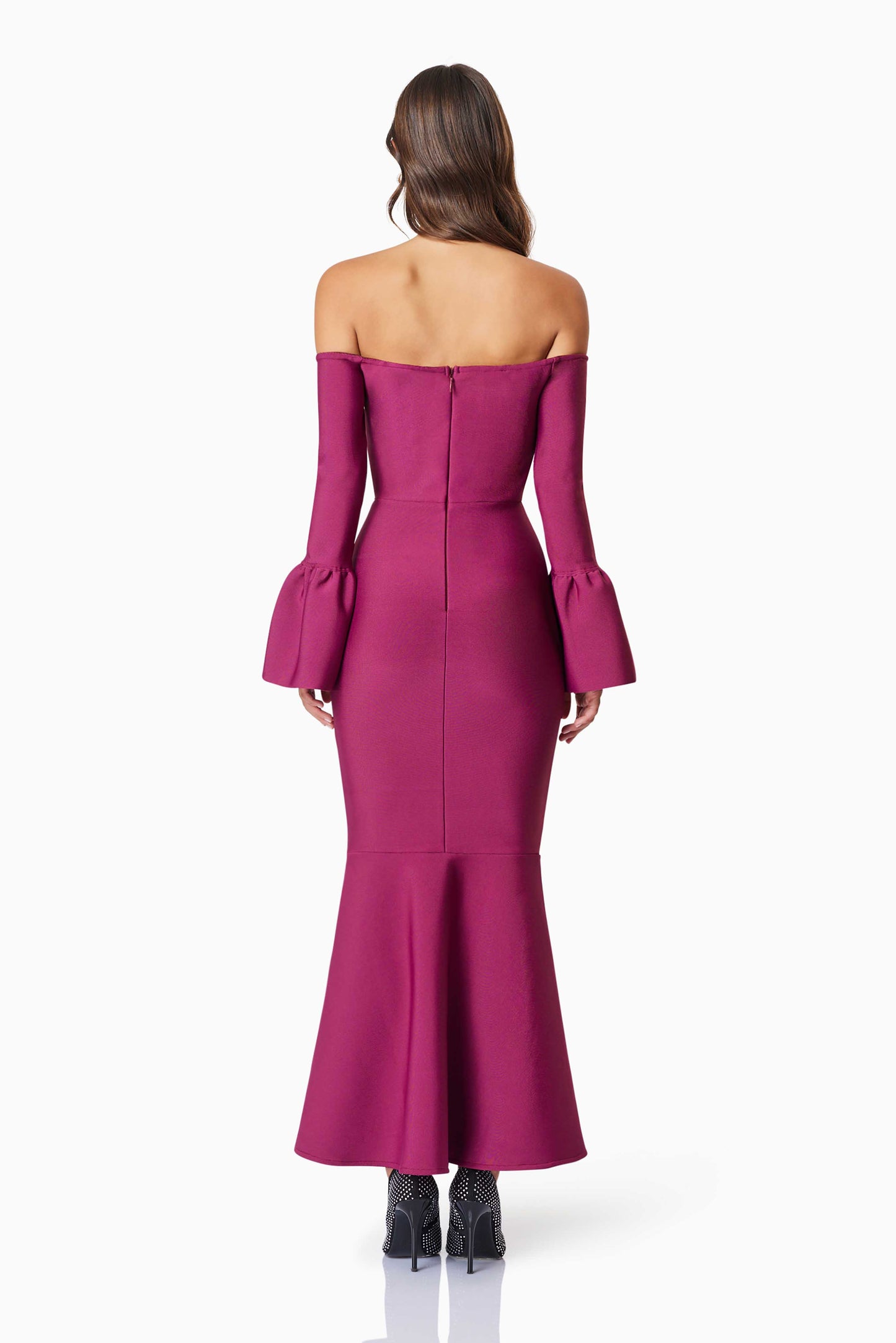 ELLA GOWN WINE MAXI DRESS