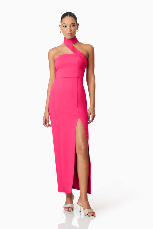 HALONA MAXI DRESS FUCHSIA