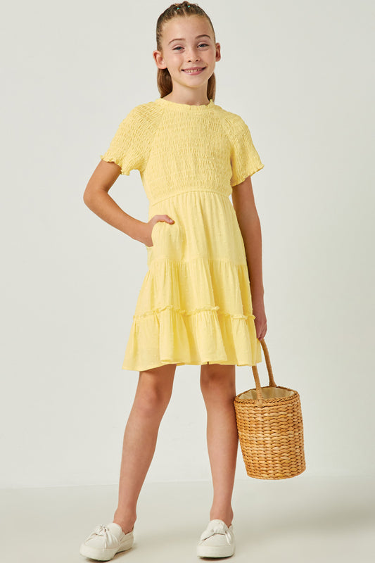 LEMON TOP SWISS DOT DRESS