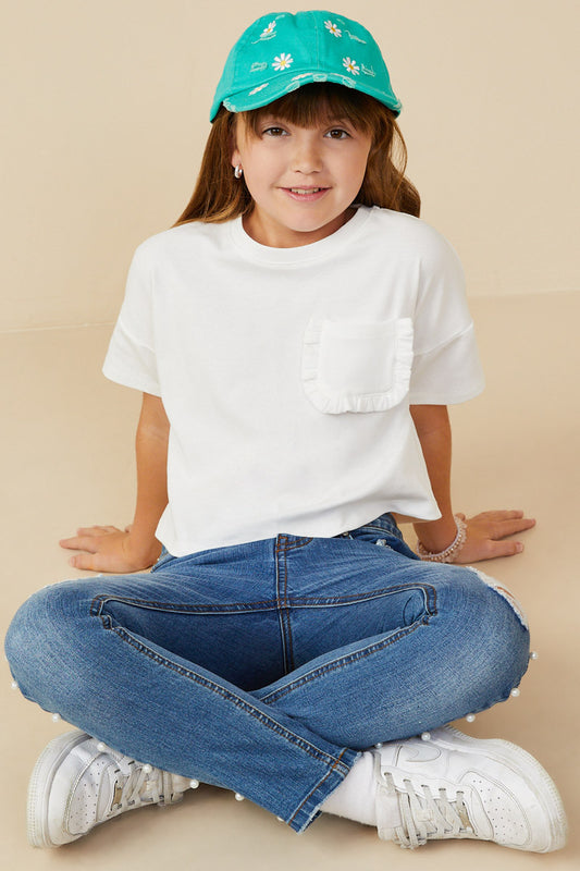 OFF WHITE POCKET KNIT T-SHIRT