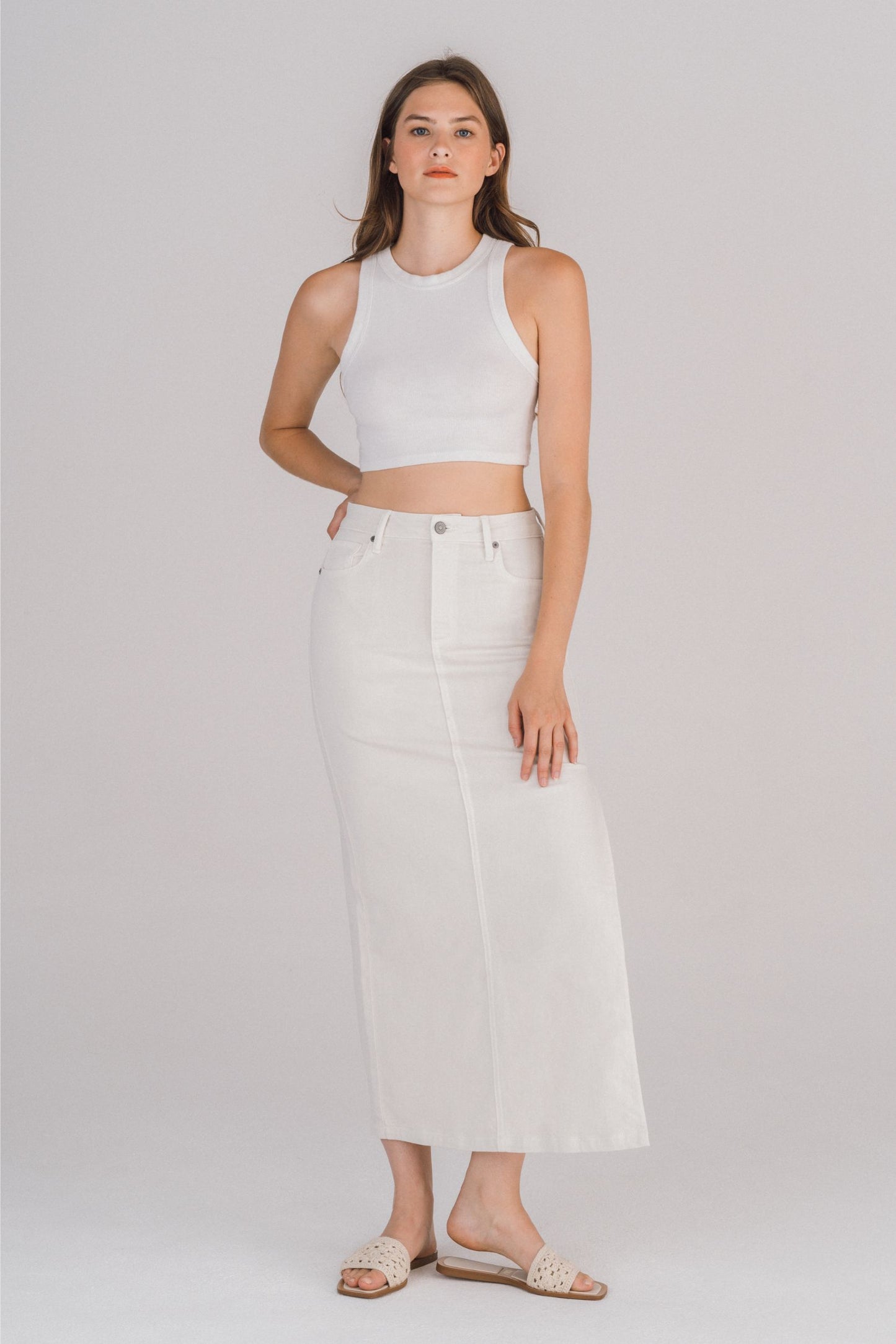 SEA SALT MIDI SKIRT