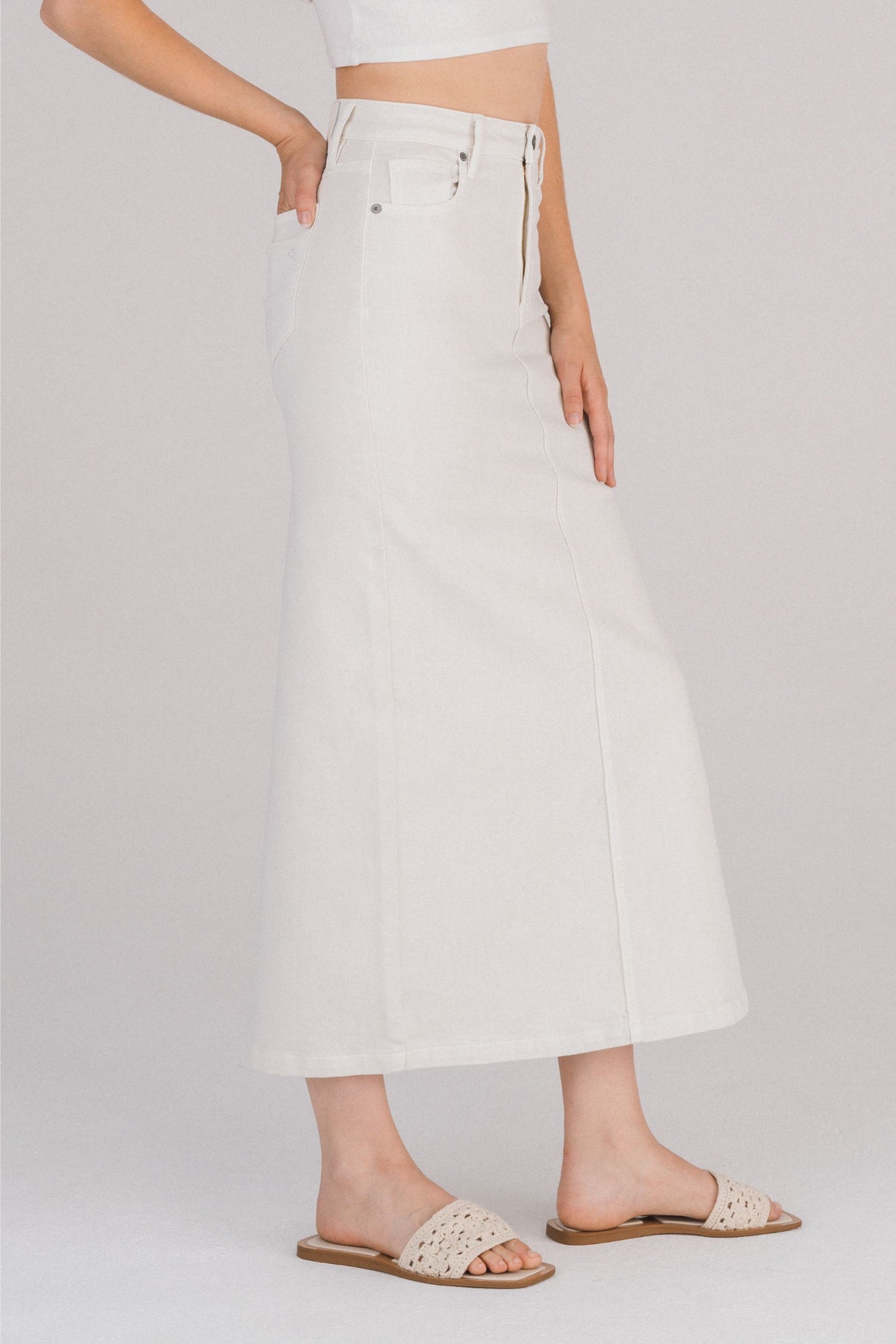SEA SALT MIDI SKIRT