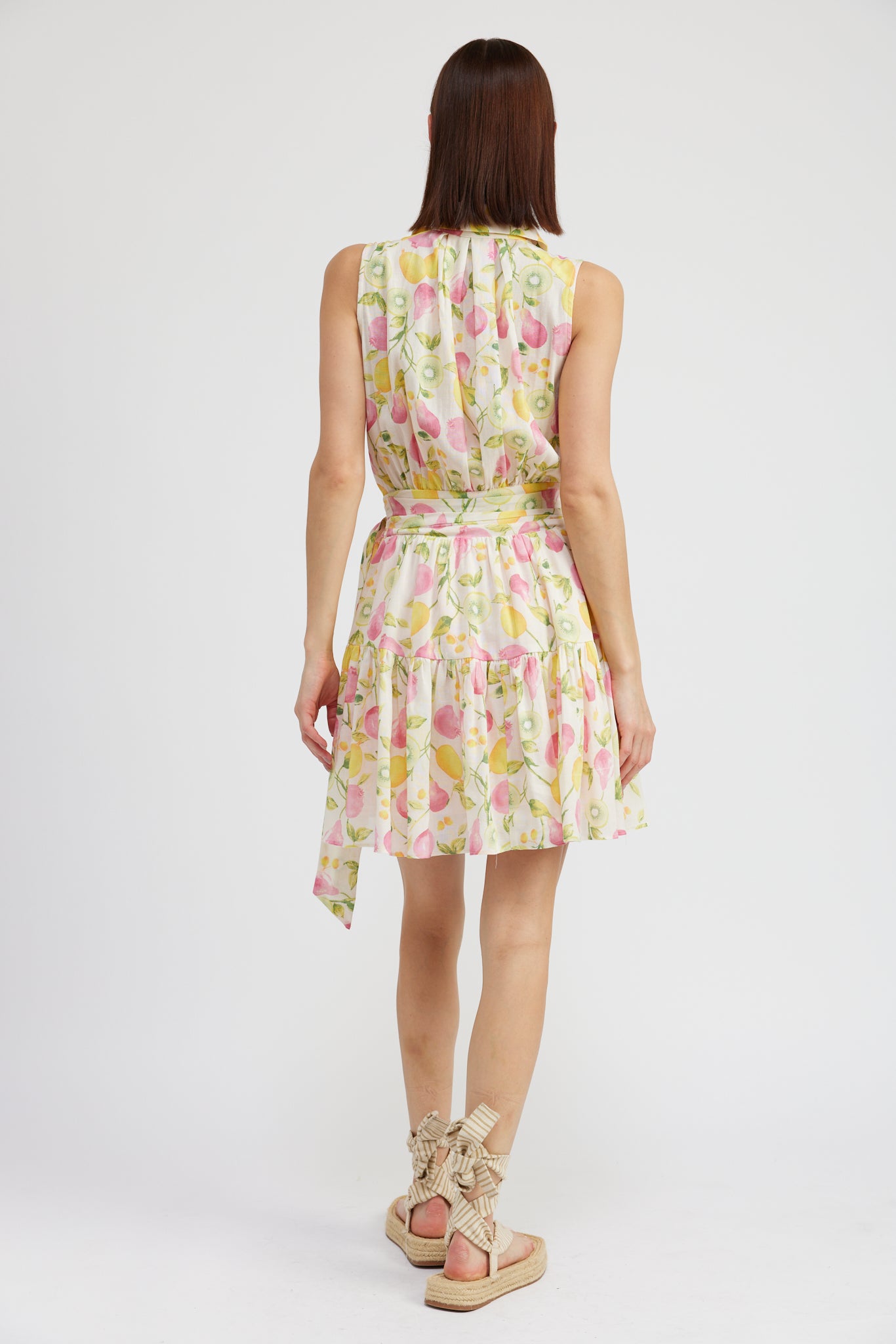 MULTI FRUIT MEDLEY PRINT MINI DRESS