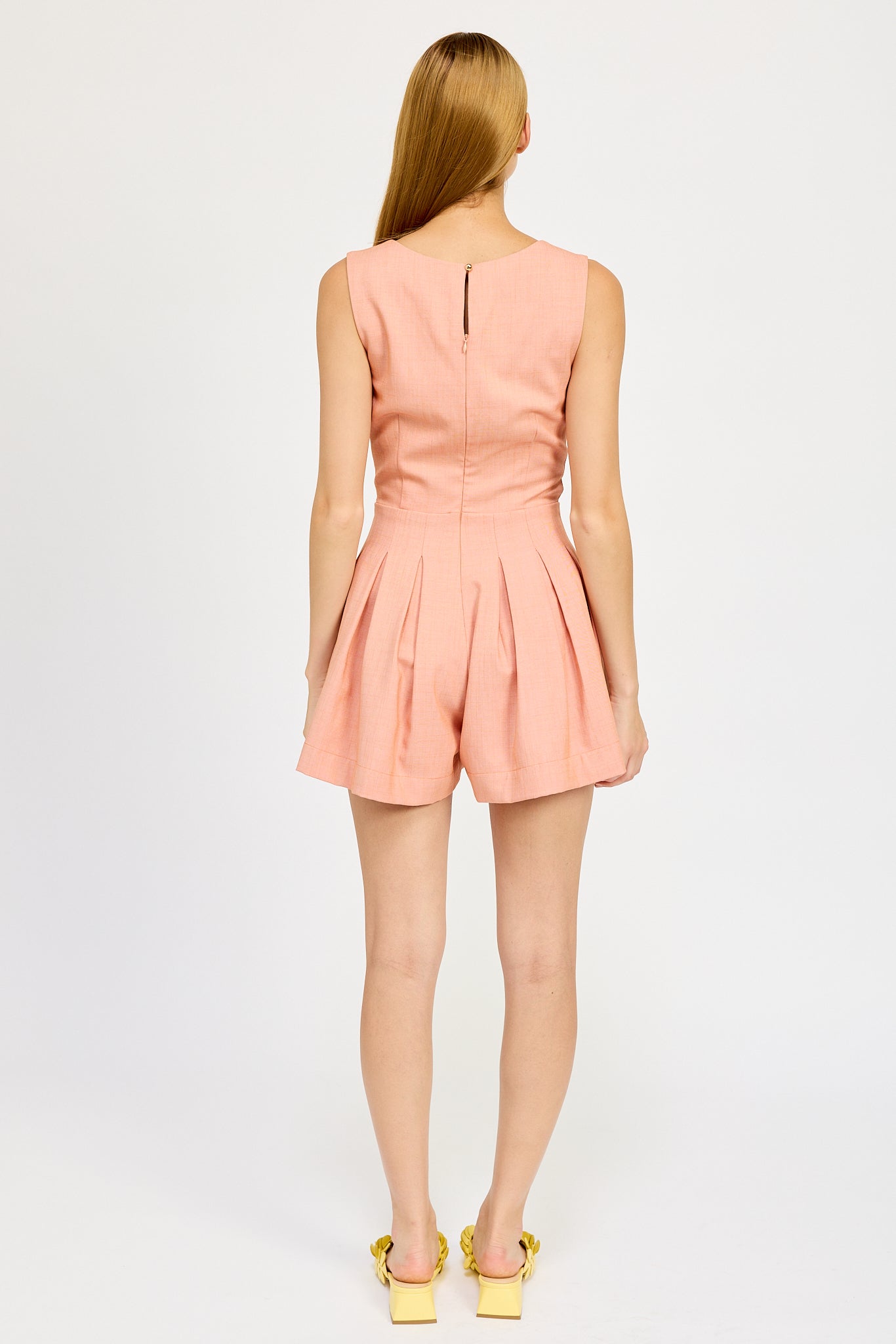 ORANGE TWIST FRONT ROMPER