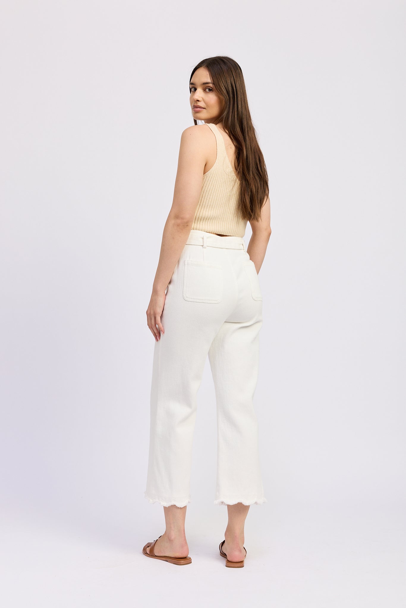 WHITE COURTNEY PANTS