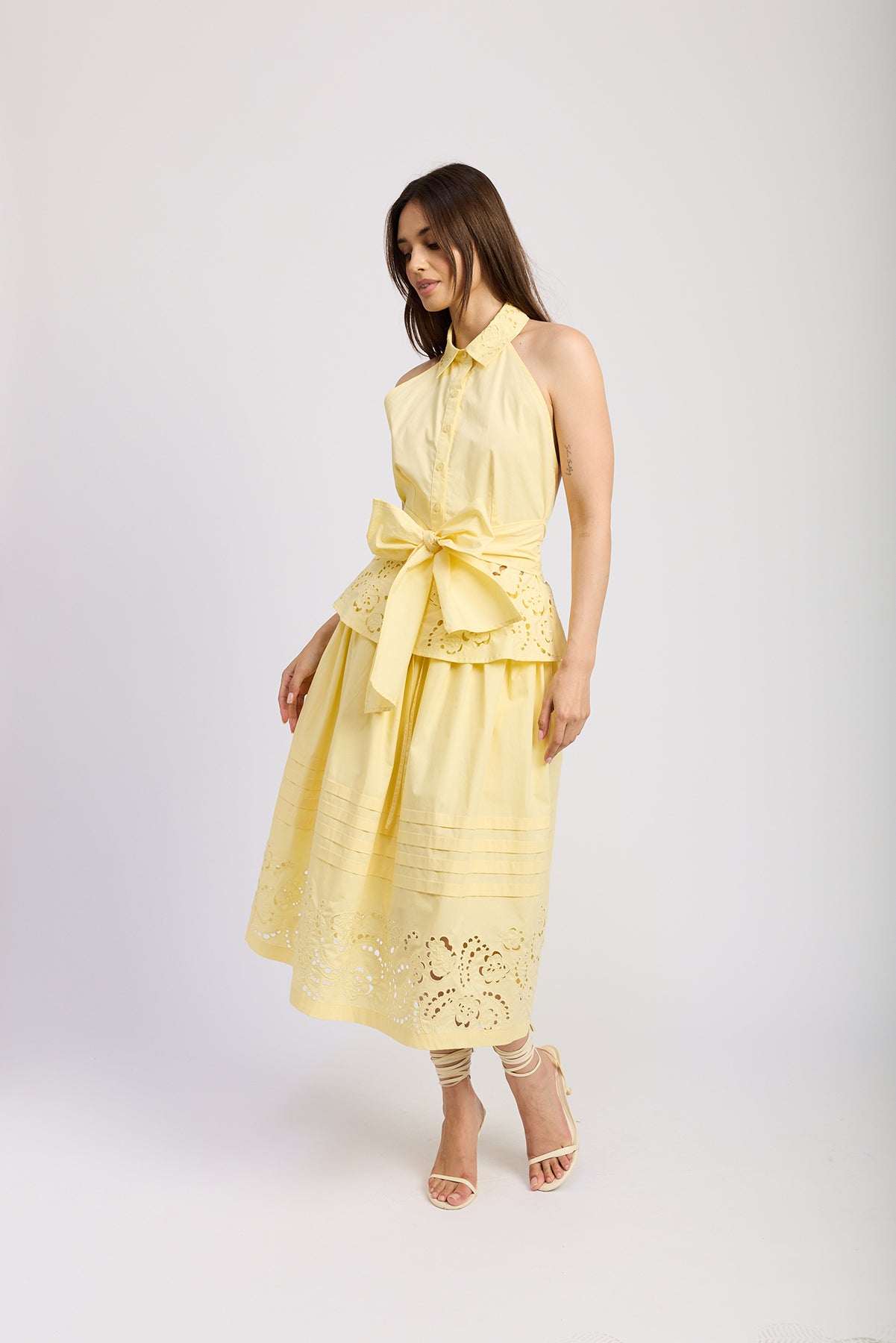 YELLOW TAYLOR TOP