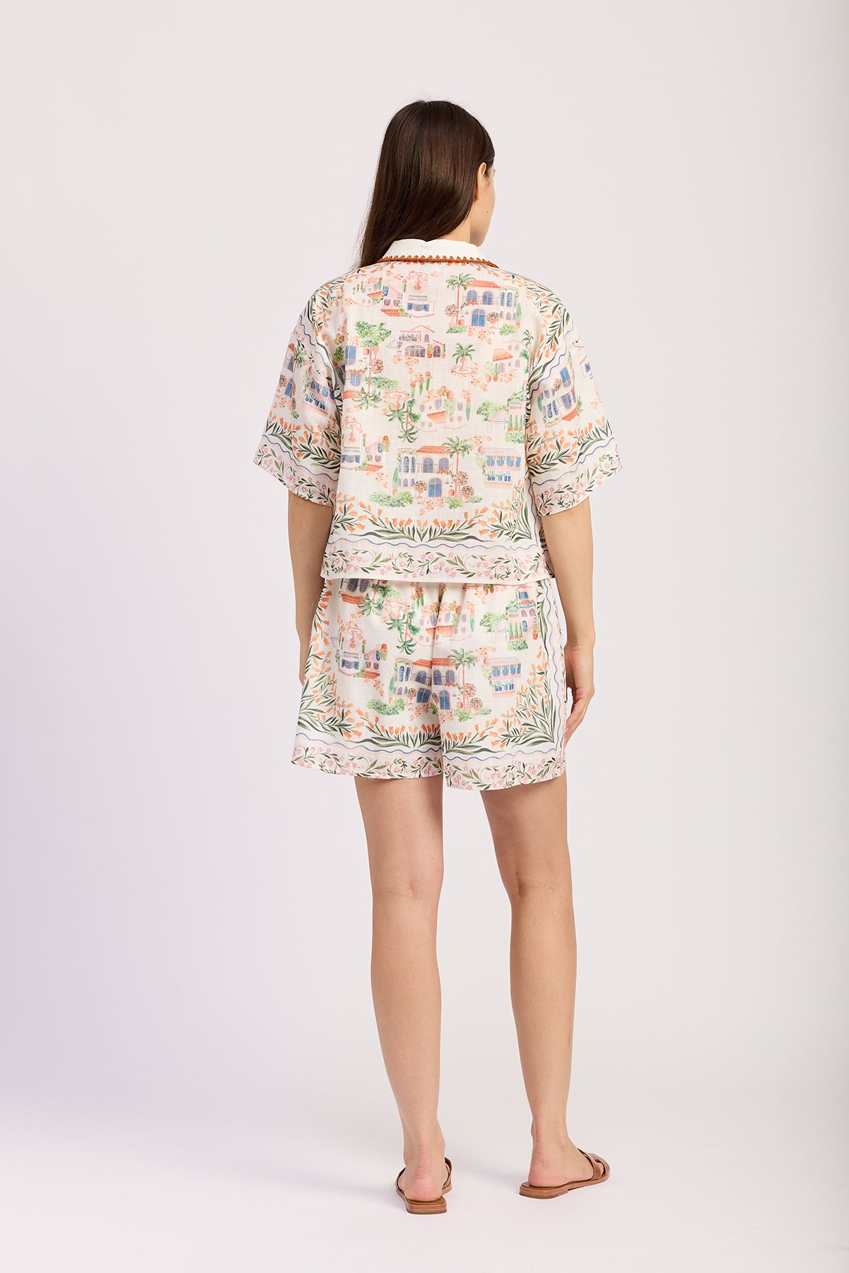 IVORY TERRACOTTA BOXY SHIRT