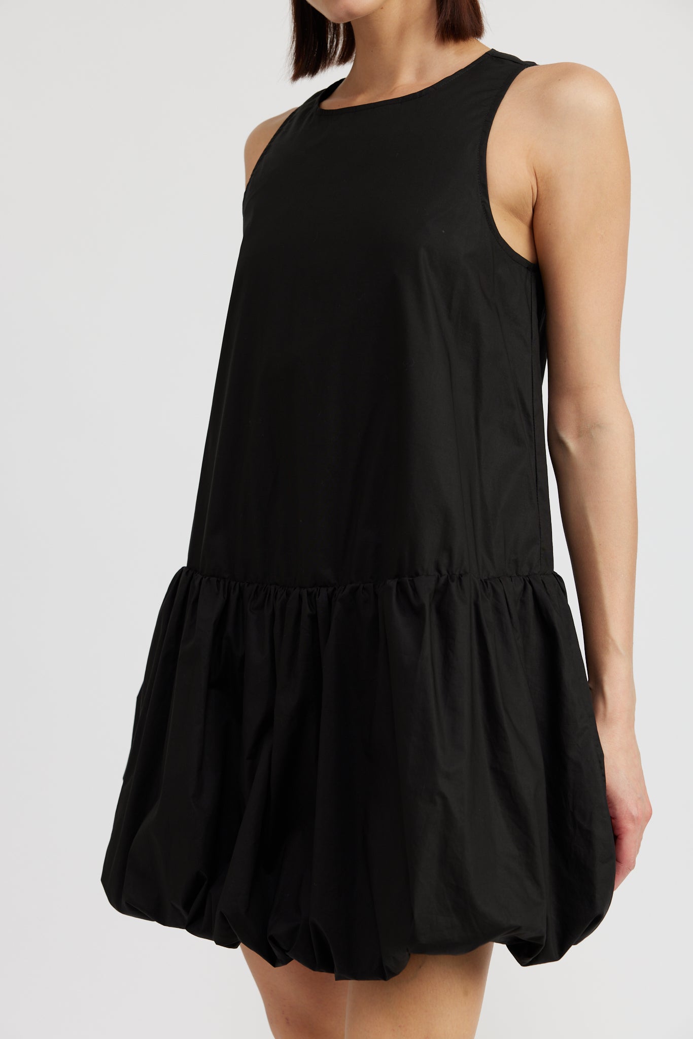 BLACK BUBBLEHEM MINI DRESS