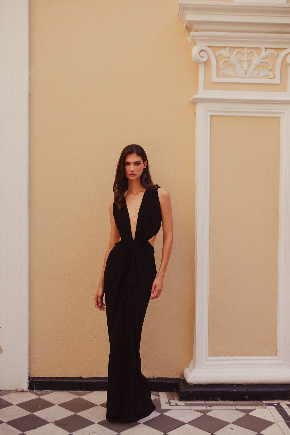 BLACK NOMADE MAXI DRESS