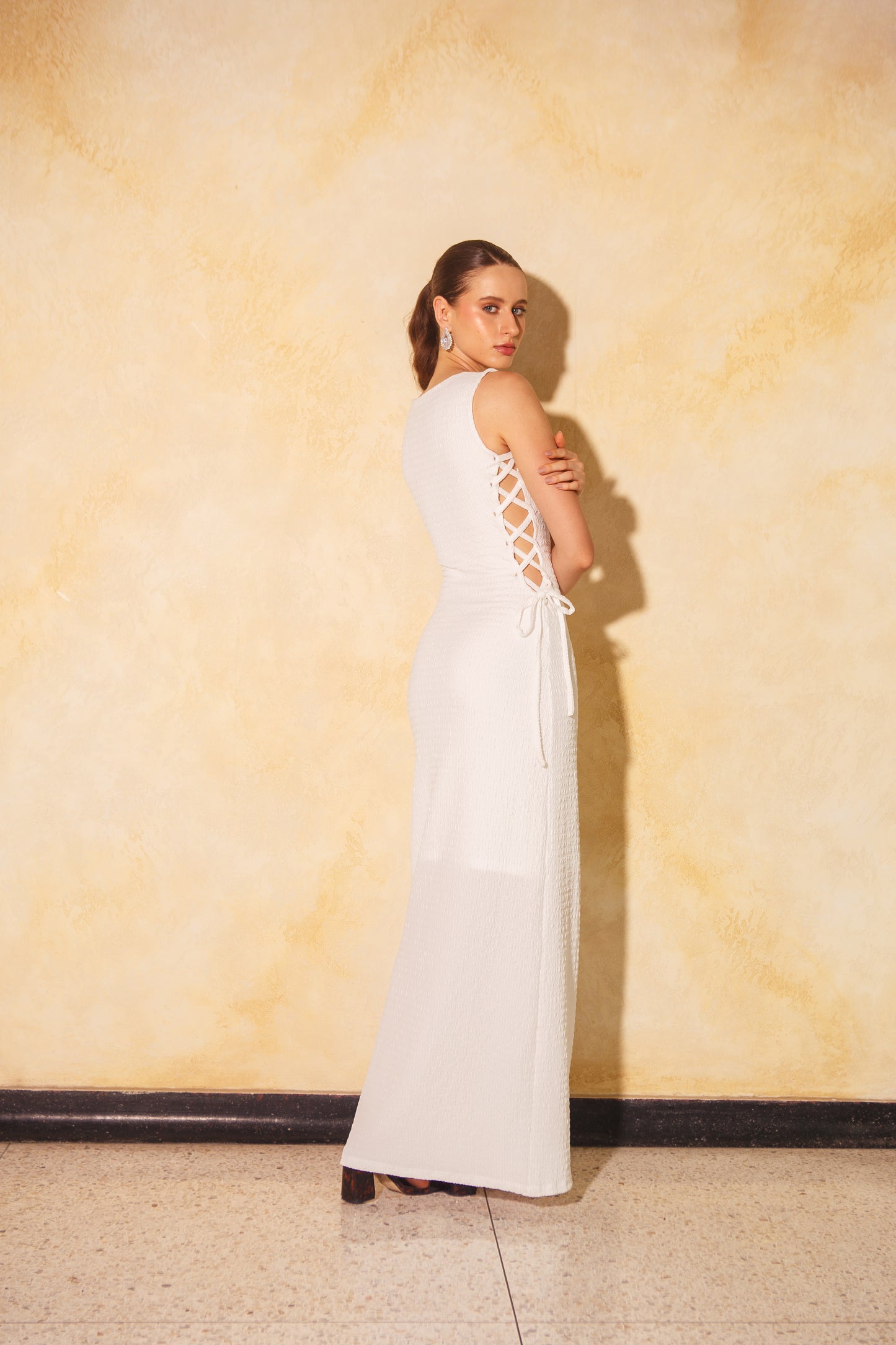 WHITE VELAH MAXI DRESS