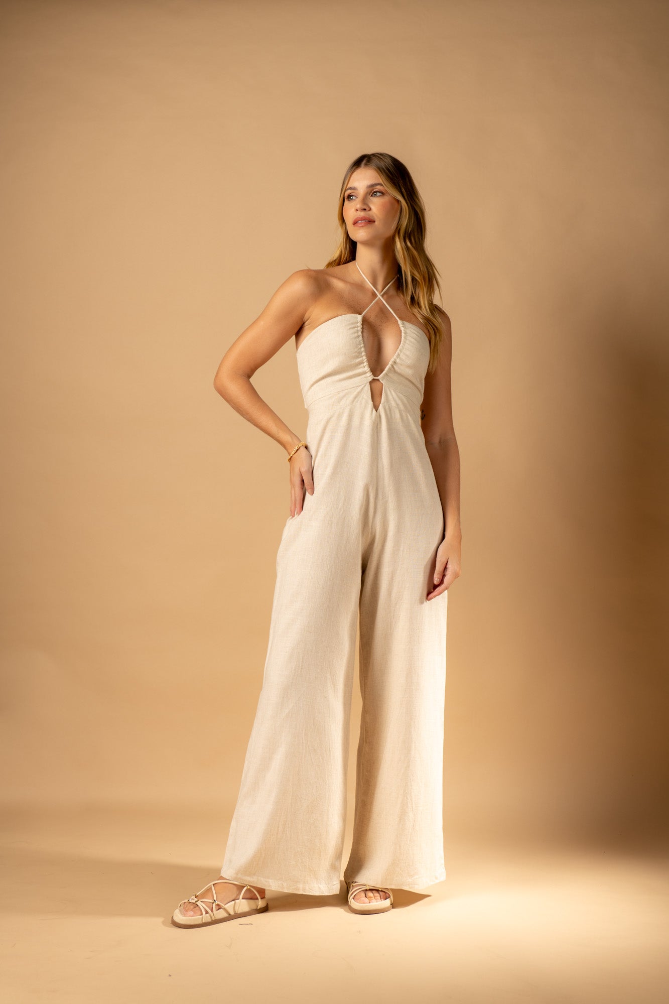WHITE LA JOLLA JUMPSUIT
