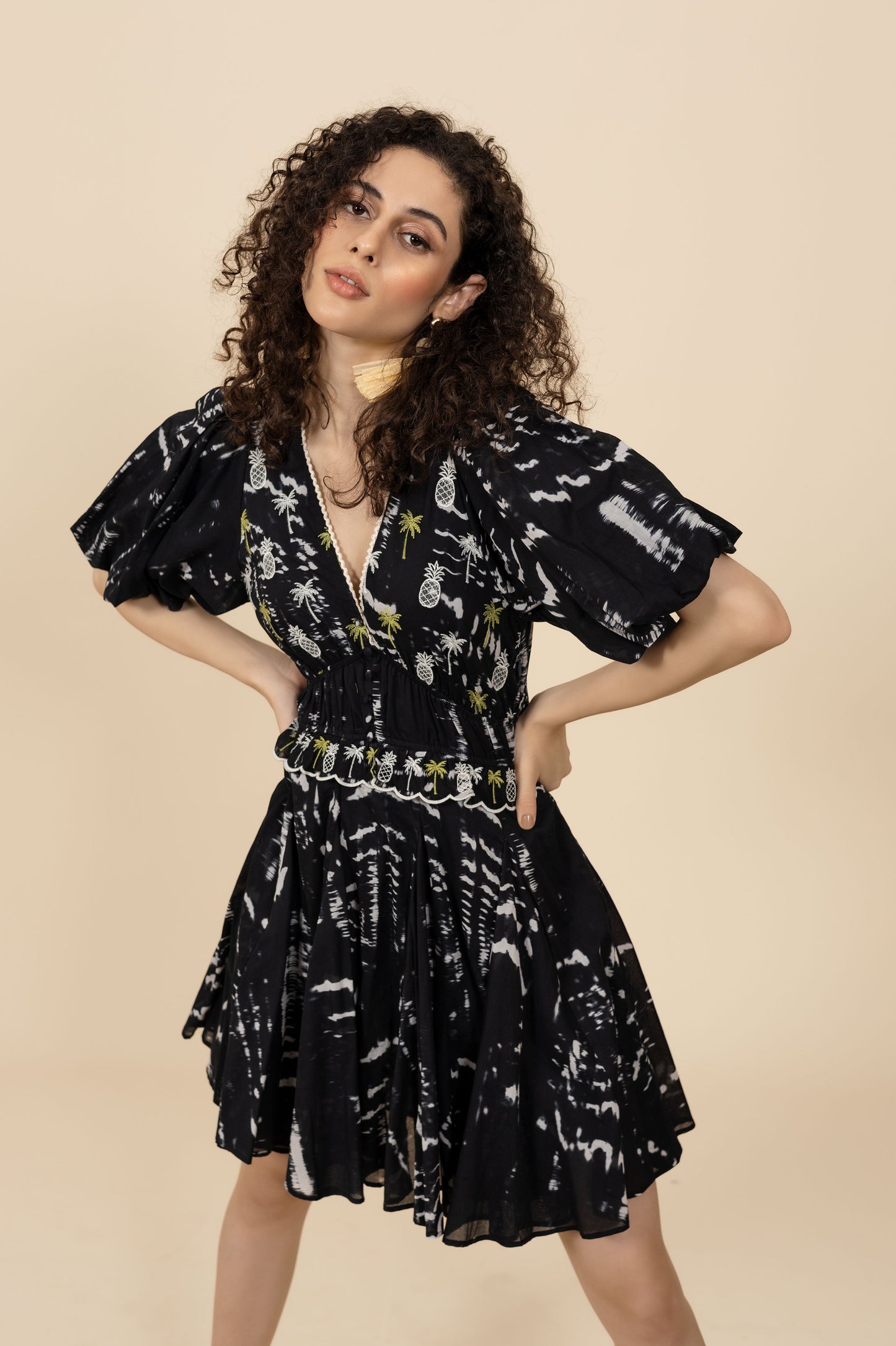 BLACK ANDREA MINI DRESS