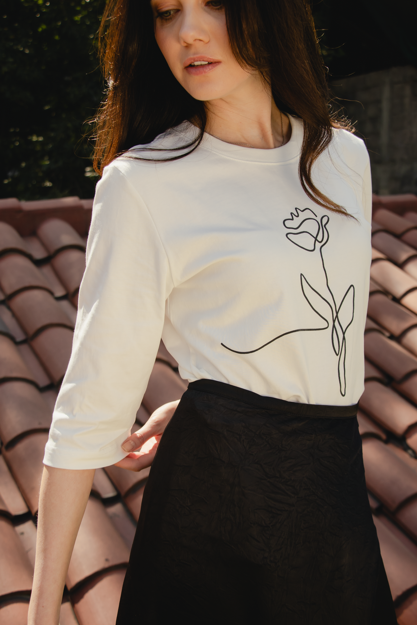 FLEUR T-SHIRT FLOWER PRINT