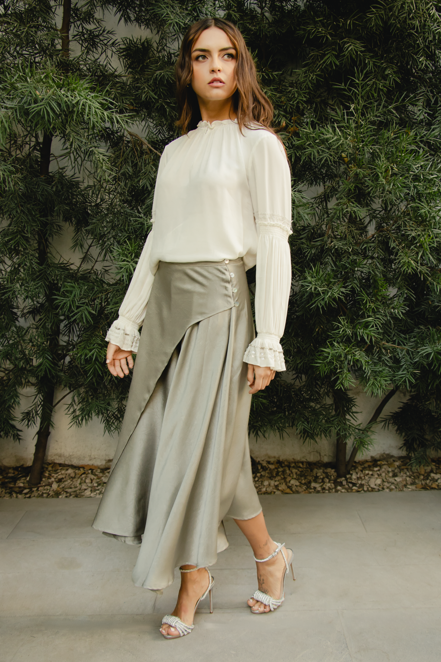 TEXTURA SKIRT GRAY