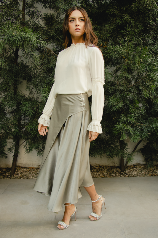 TEXTURA SKIRT GRAY