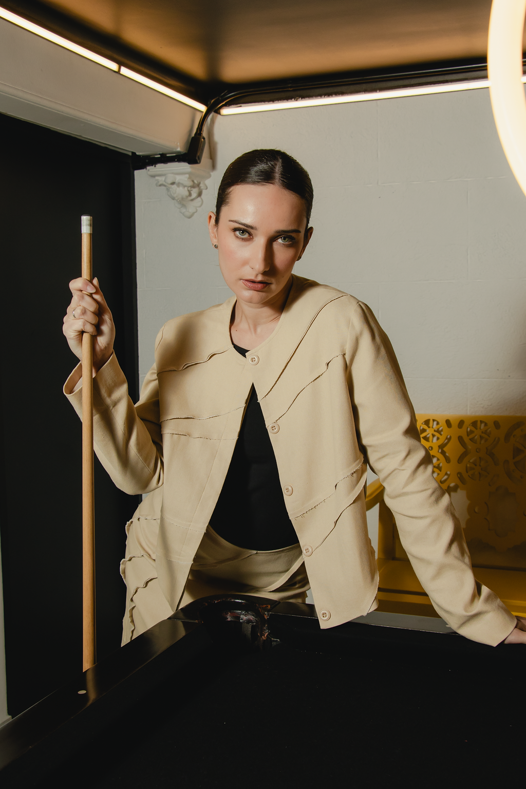 ANGORA SET CHIC LINES JACKET / SKIRT