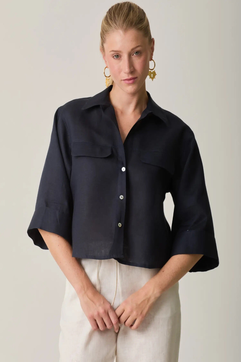NAVY CARPINA TOP