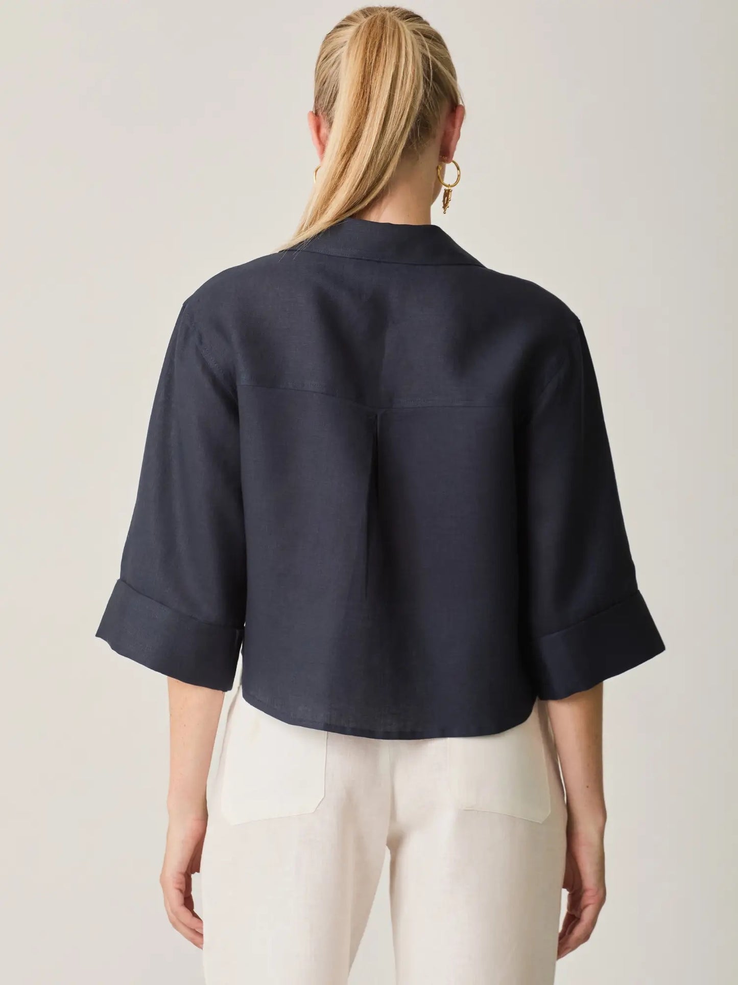 NAVY CARPINA TOP