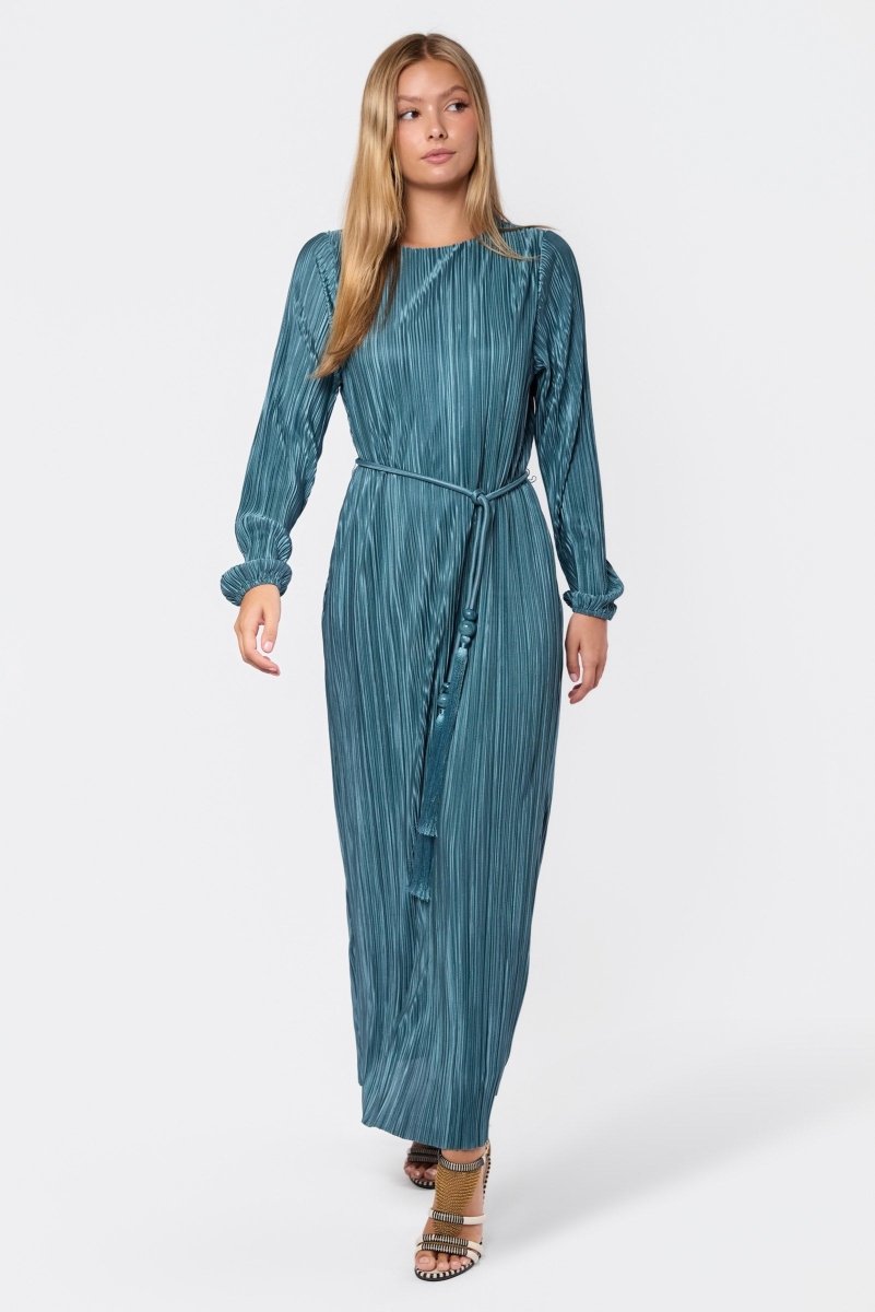 SAGE CAMELLIA DRESS