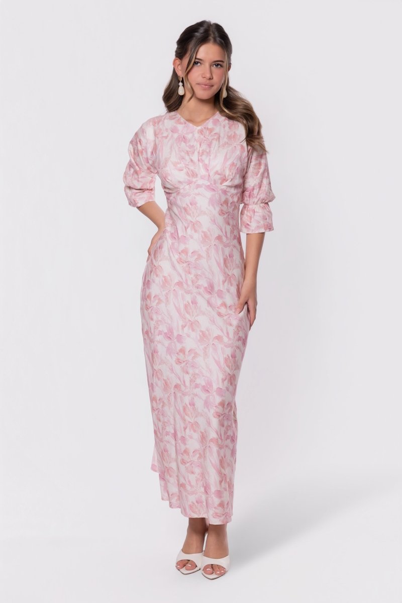 PINK PATTERN REBECCA DRESS