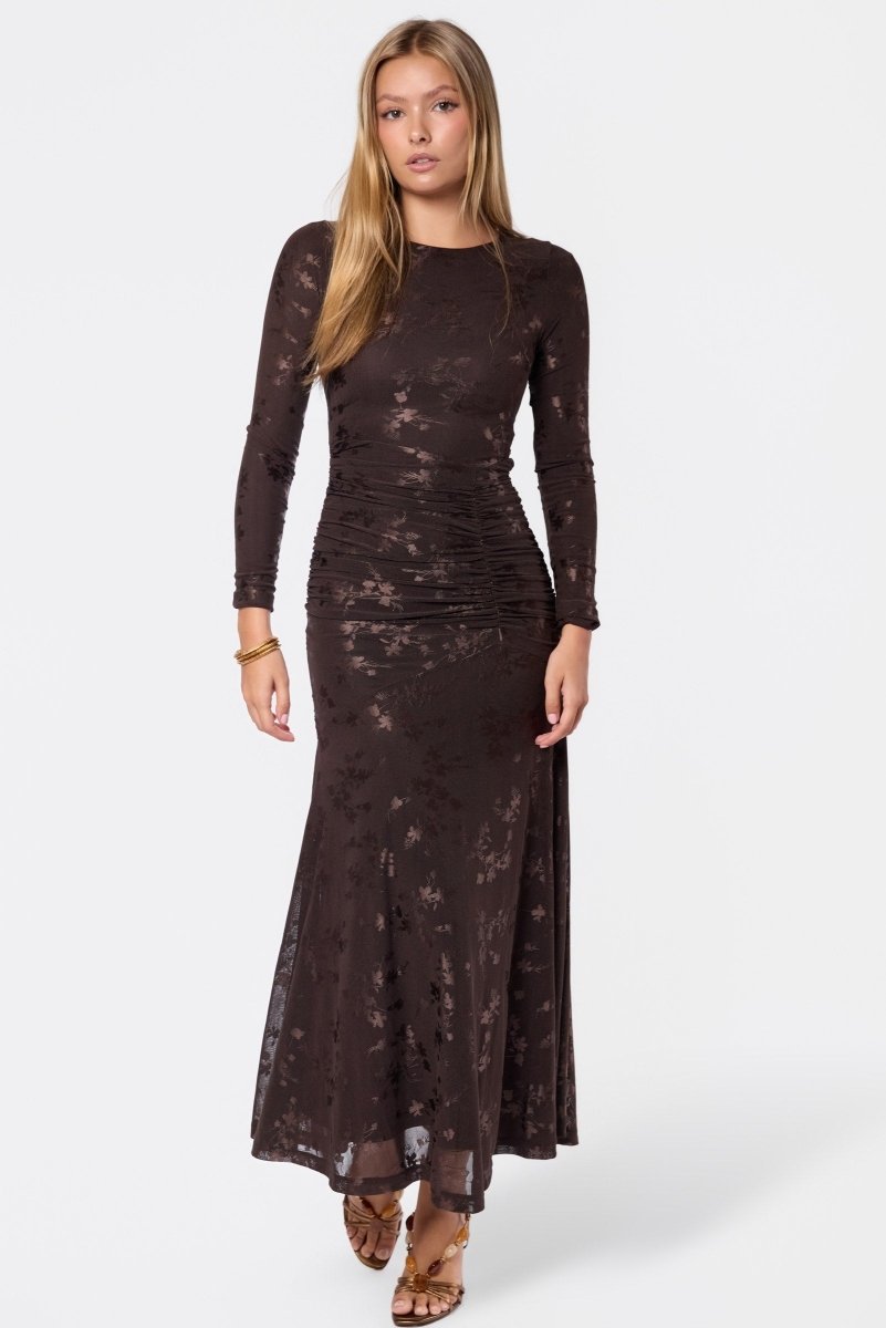 BROWN JULIANA DRESS