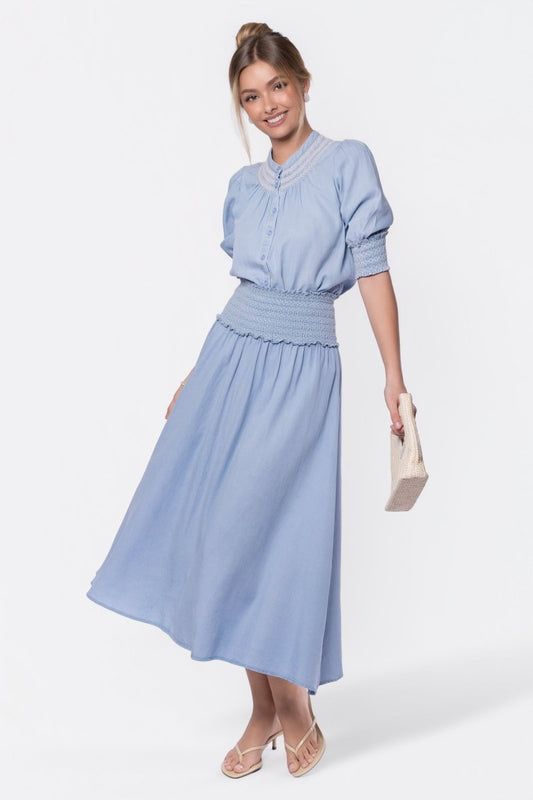LIGHT BLUE STELLA SKIRT