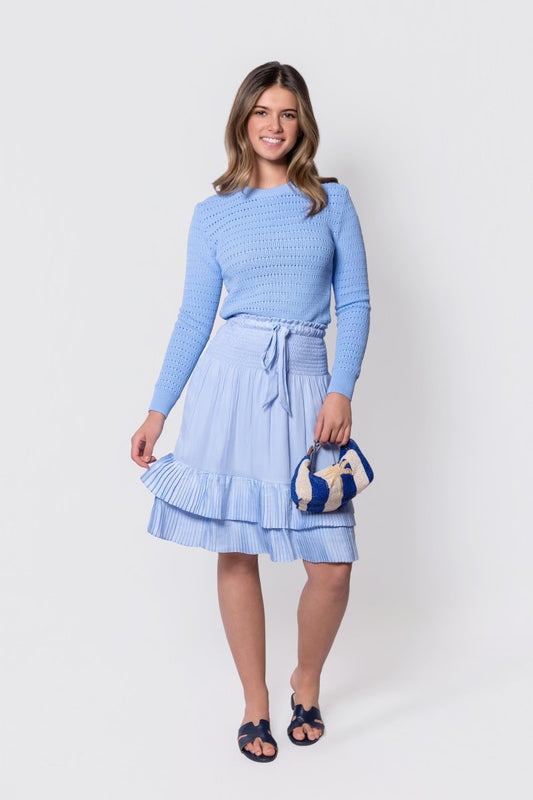 LIGHT BLUE NINA SKIRT