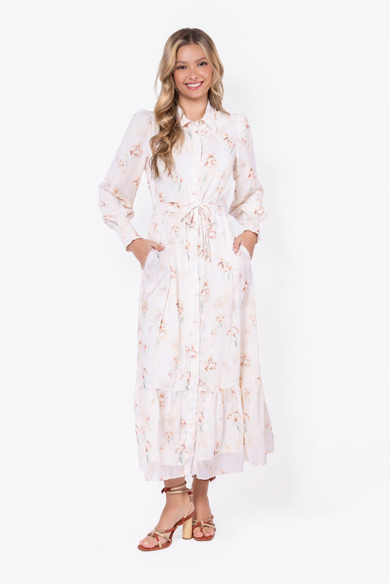 LIGHT PEACH CONNIE DRESS