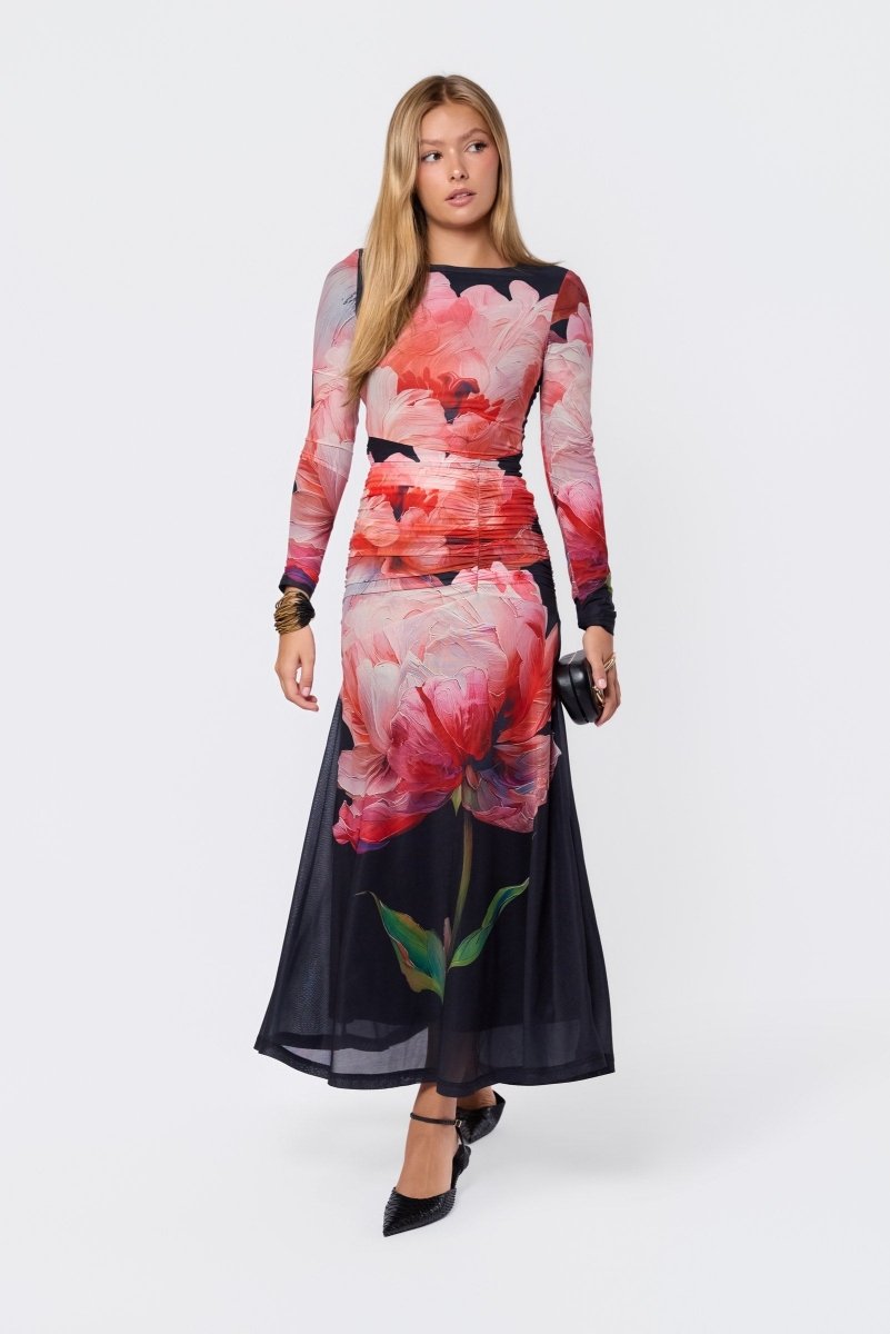 BLACK GROUND JULIANA DRESS