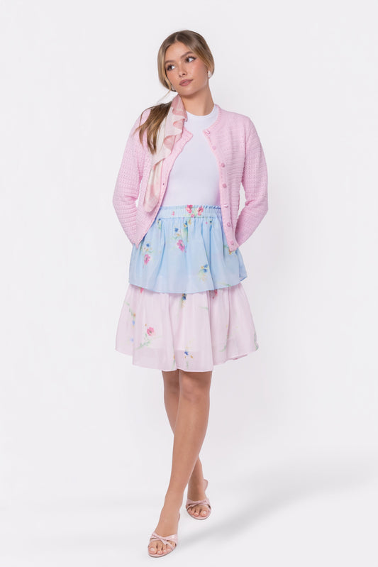 BLUE PINK NORA SKIRT