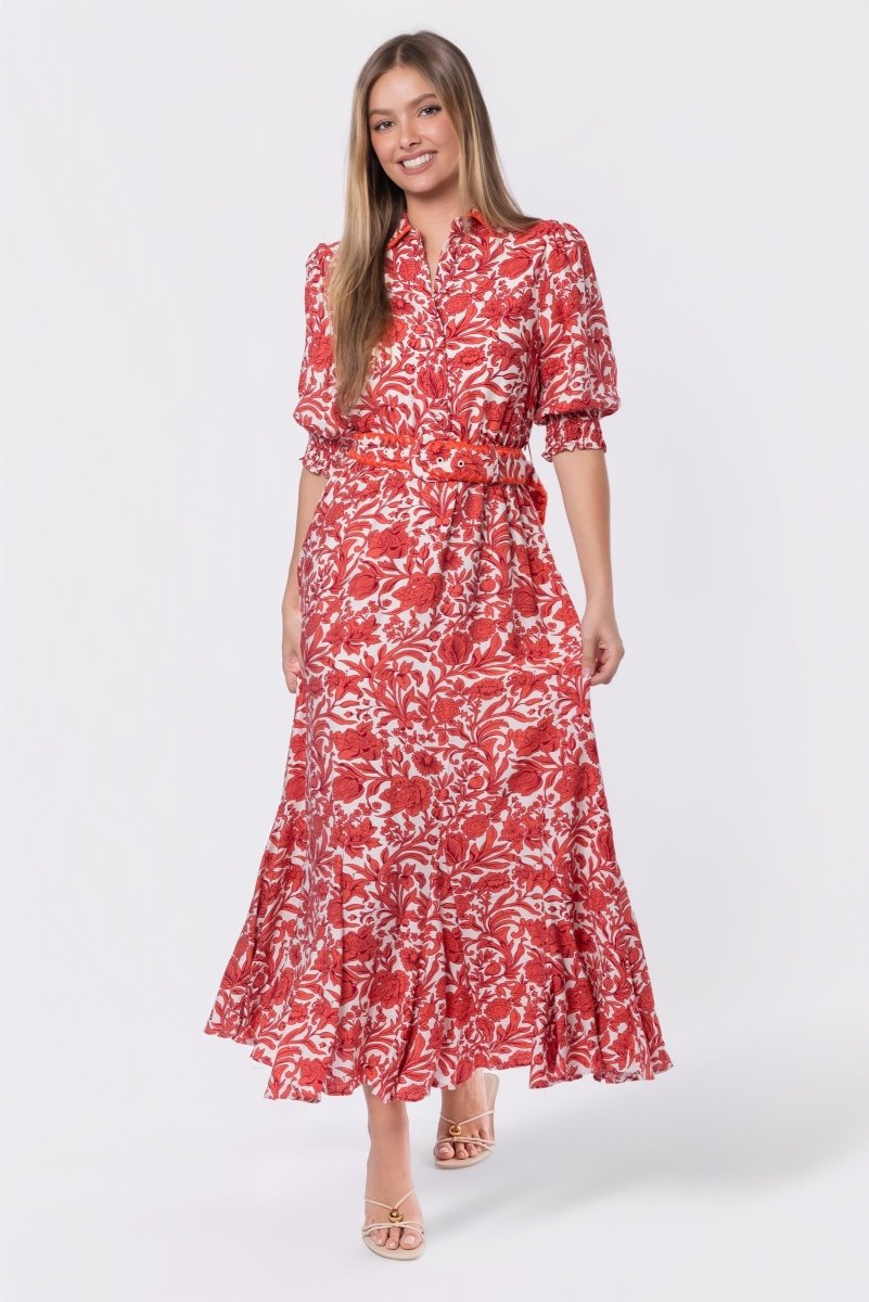 KAREN RED DRESS