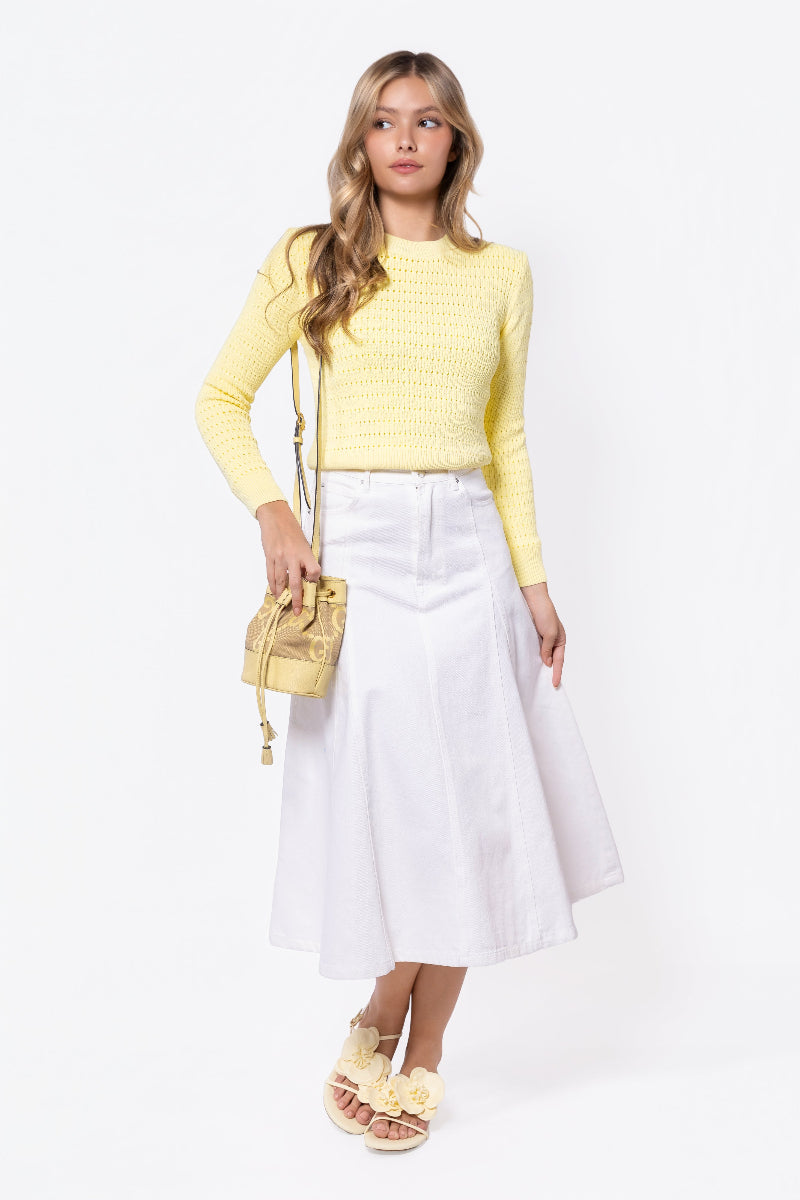 WHITE ROSIE SKIRT