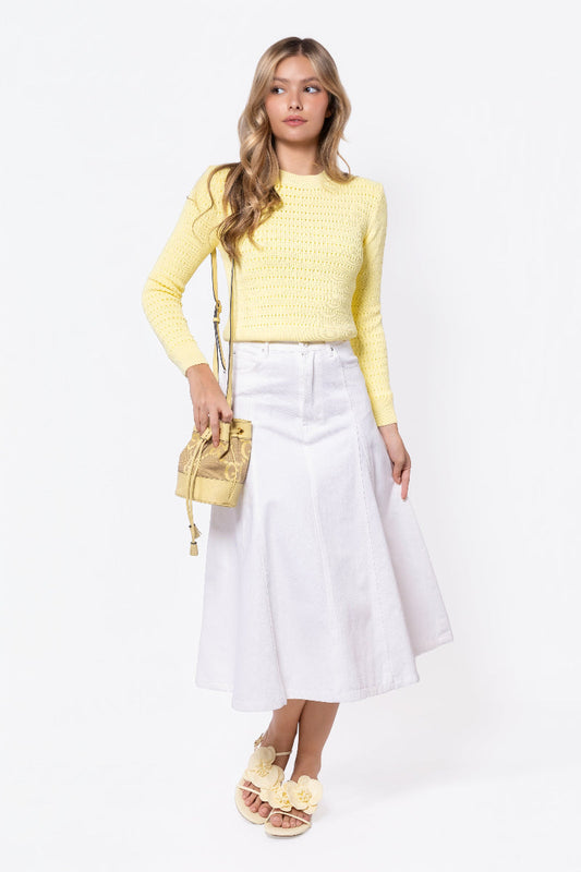 WHITE ROSIE SKIRT