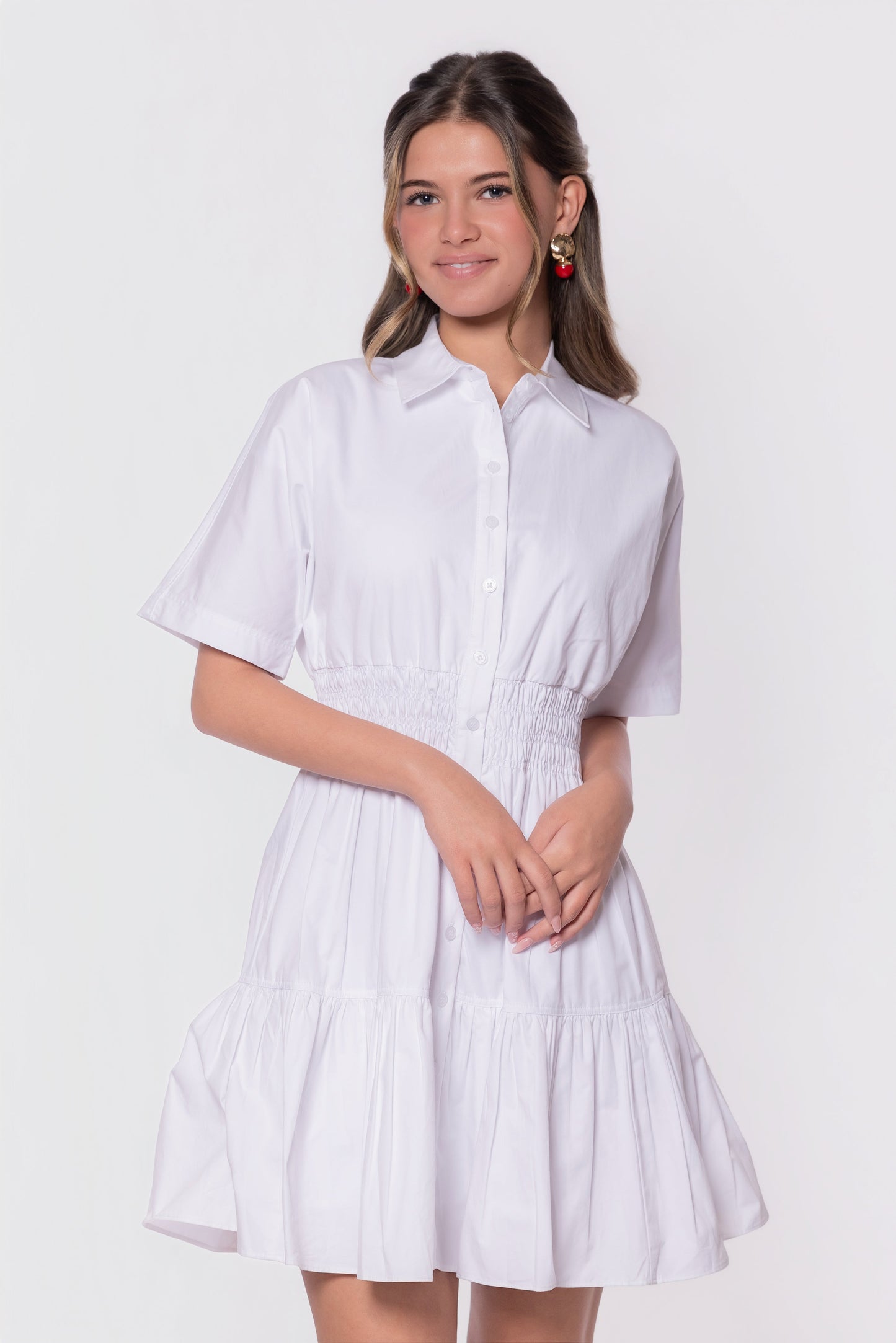 WHITE WRENLEY DRESS
