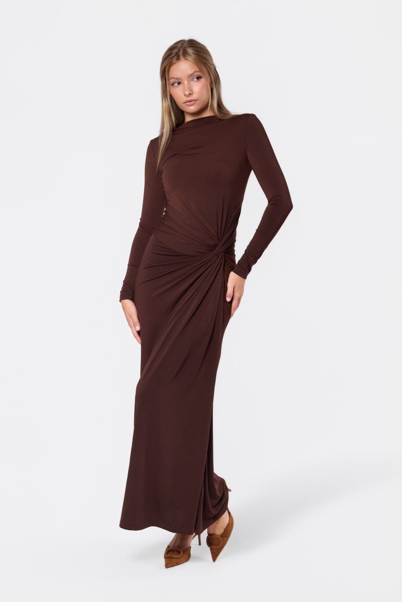 DARK BROWN AMARI DRESS