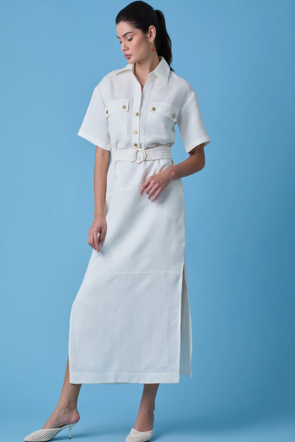 OFF WHITE LAWRENCE DRESS