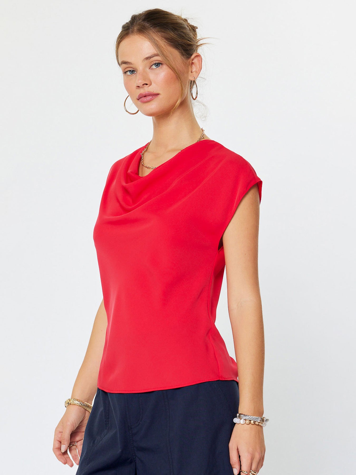 RED DOLMAN TOP
