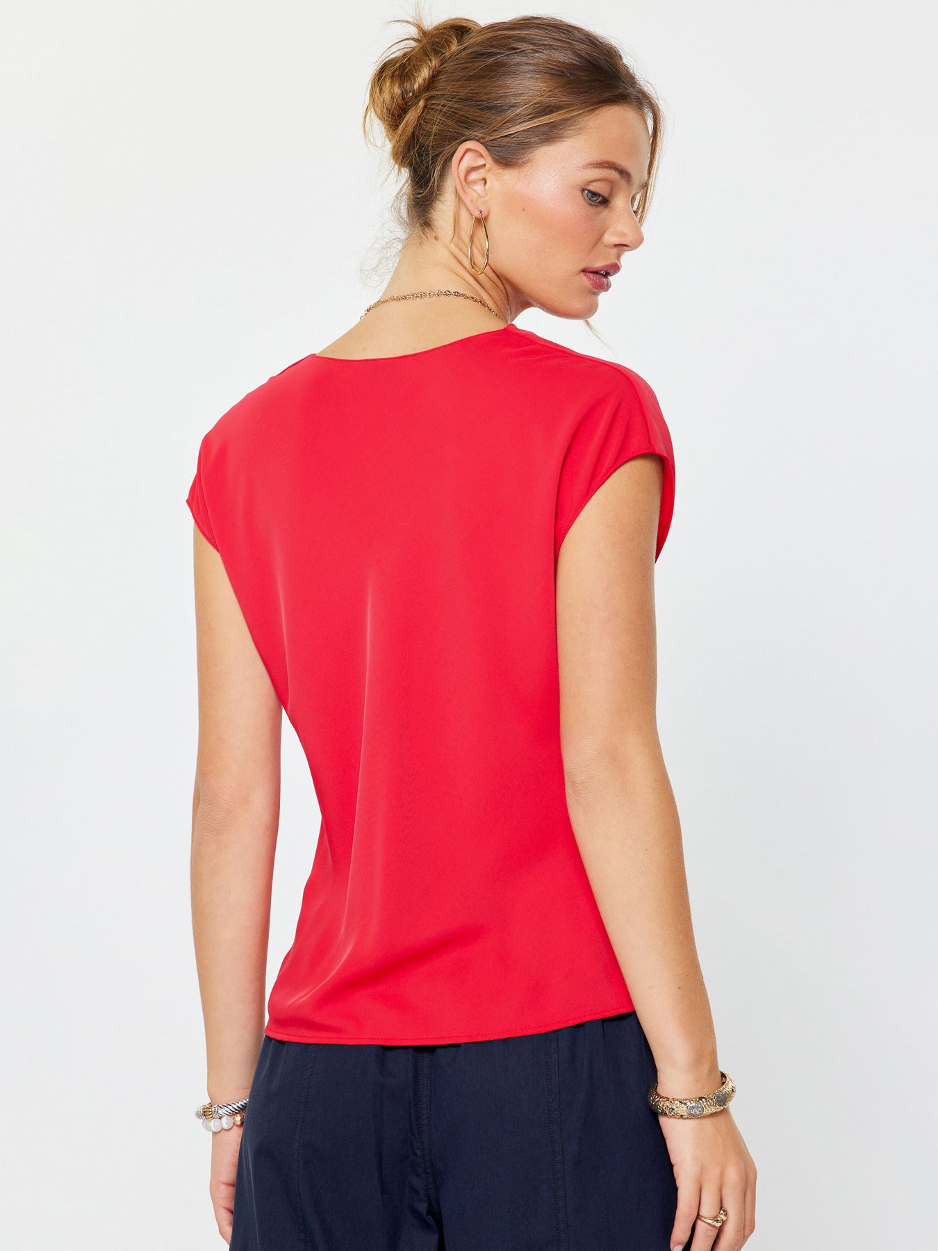 RED DOLMAN TOP